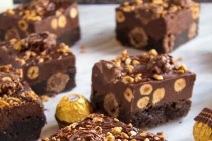 Nutella & Ferrero Rocher Blondies: A Decadent Treat